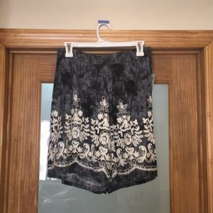 High waisted floral shorts